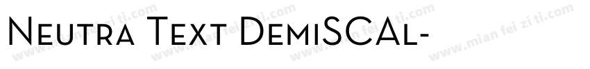 Neutra Text DemiSCAl字体转换